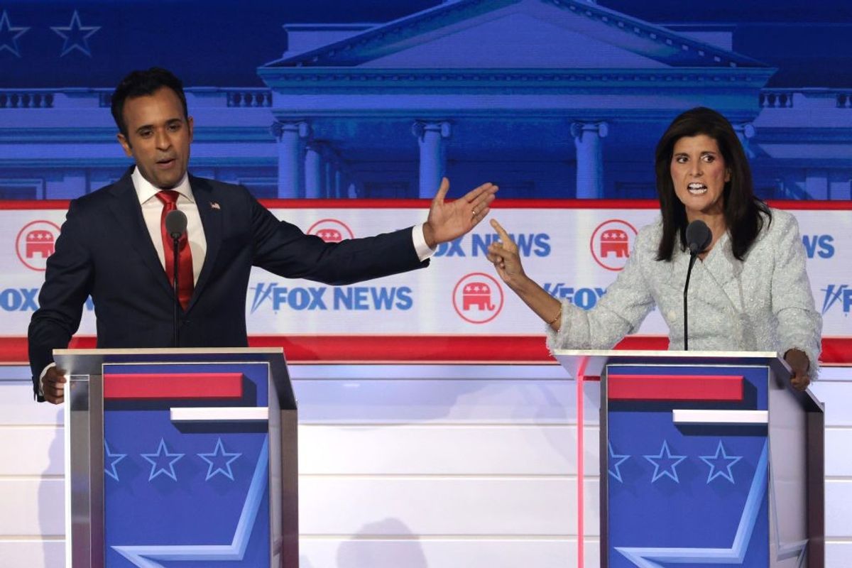 Republican debate: Vivek Ramaswamy ‘steals show’ in Trump’s absence