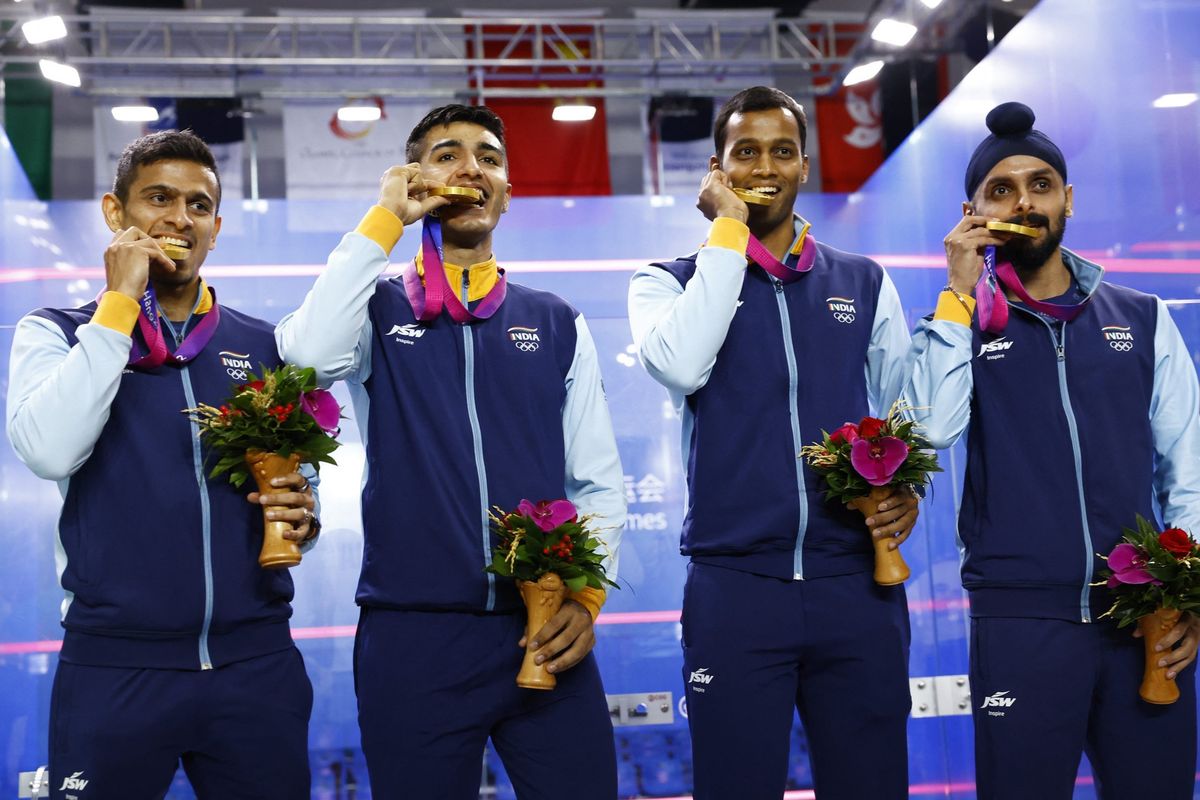 Asian Games 2023: India win thriller over Pakistan for squash gold