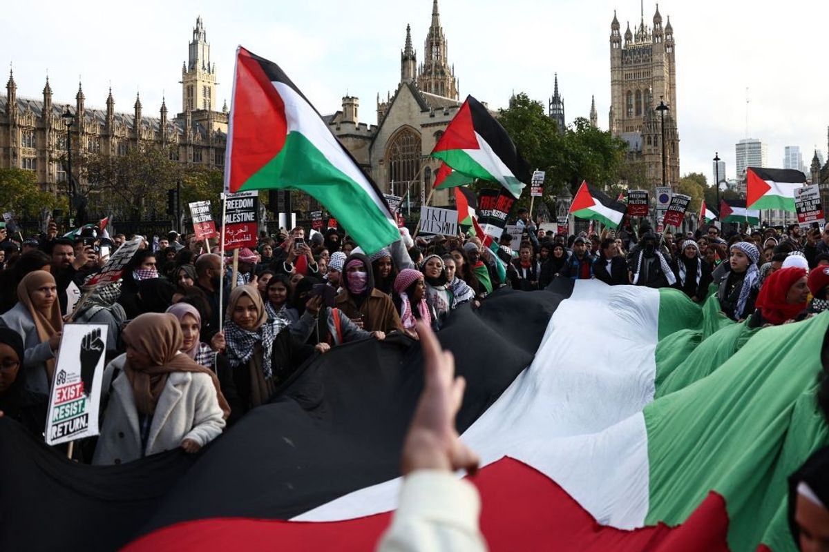 Five charged after pro-Palestinian protests in London