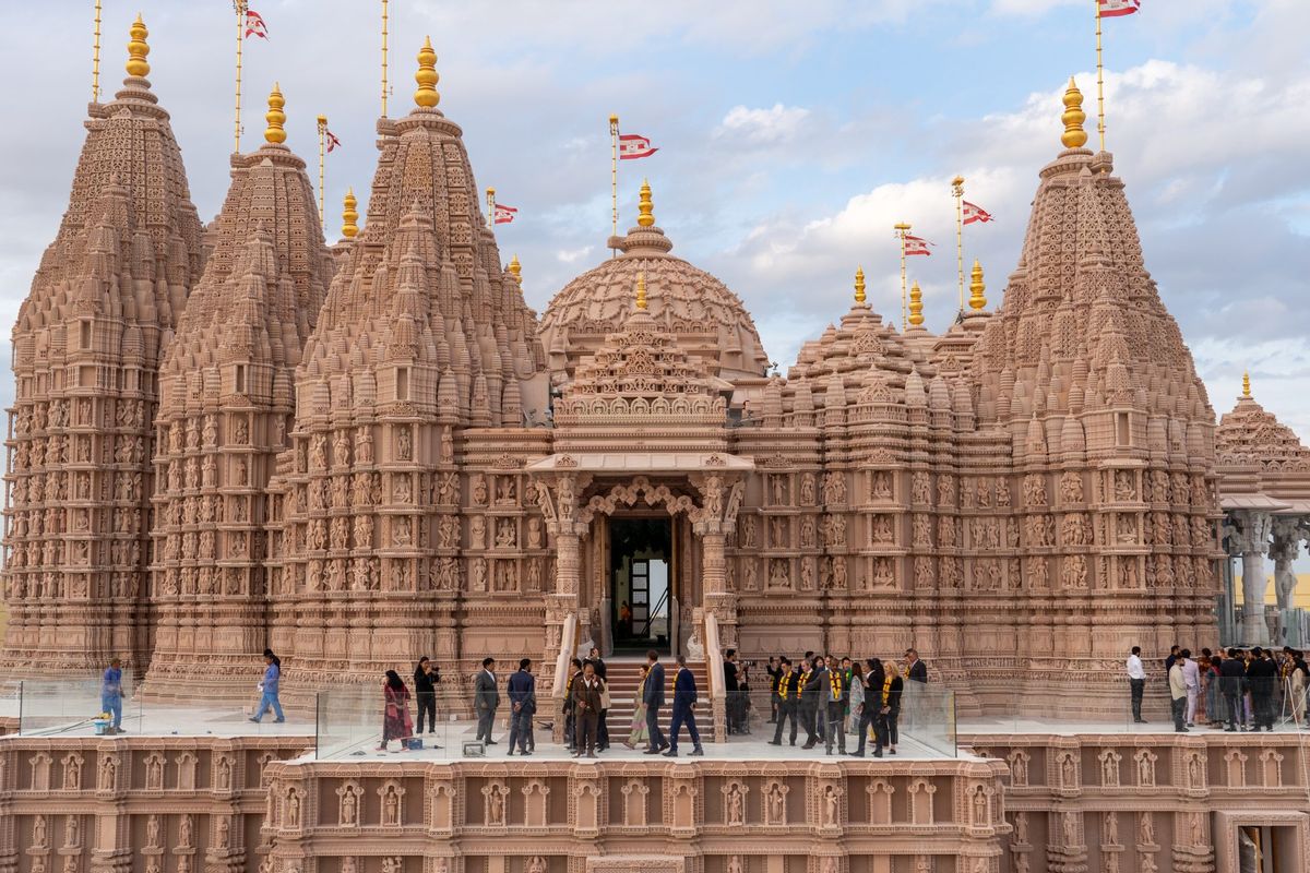 Ambassadors and diplomats from 42 countries visit Abu Dhabi’s BAPS Hindu Mandir