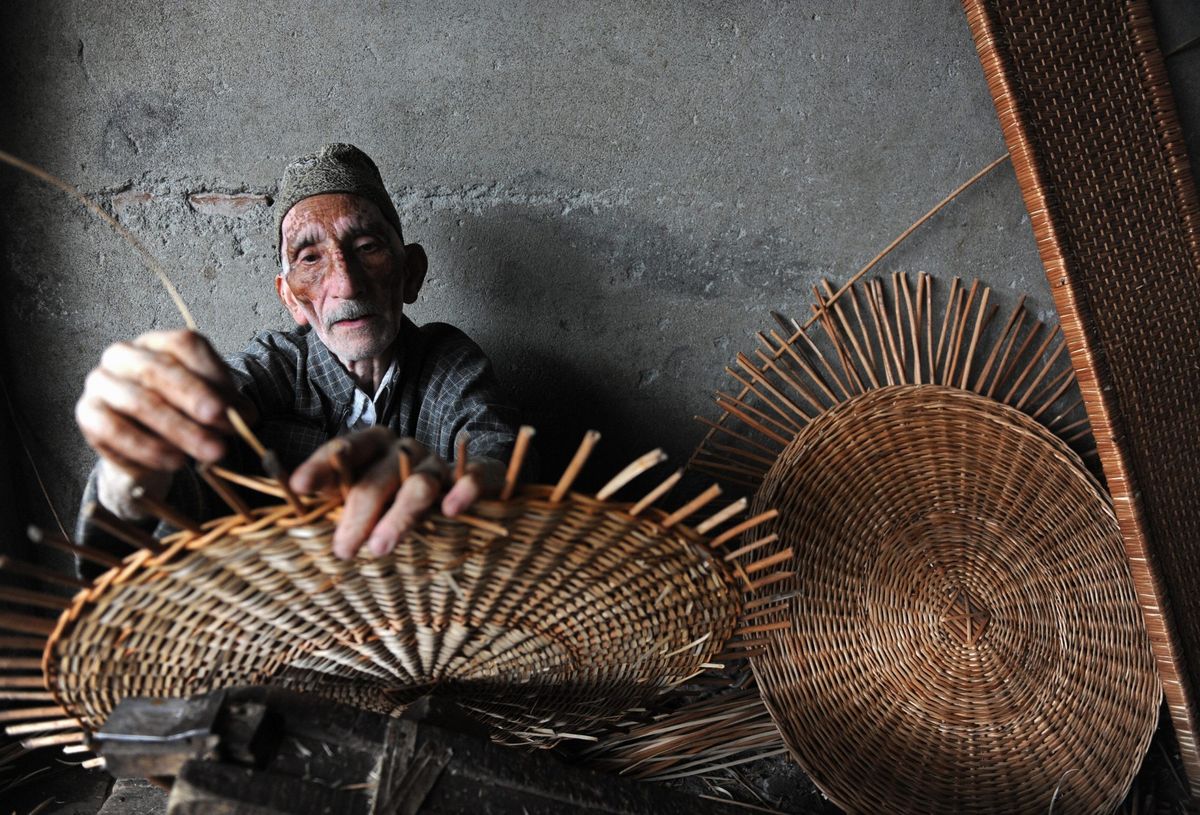 Efforts underway to revive the art of creating fancy wicker products in Jammu and Kashmir