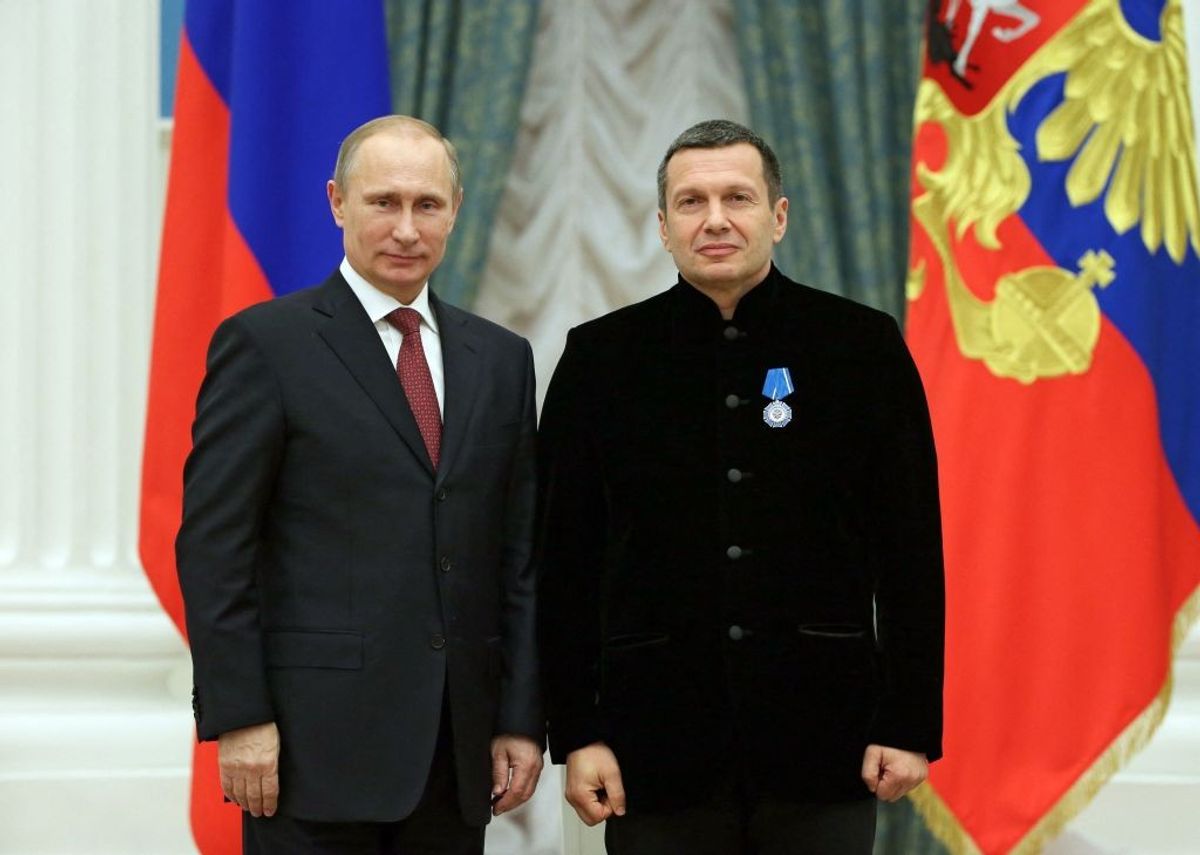 Russian TV presenter exhorts Putin to invade Britain and take Stonehenge