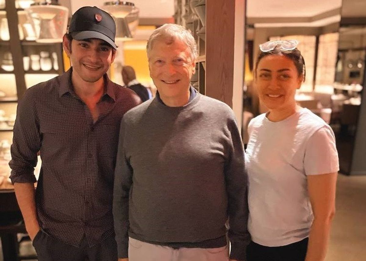 ‘Truly an inspiration,’ says Mahesh Babu as he and his wife meet Bill Gates in New York