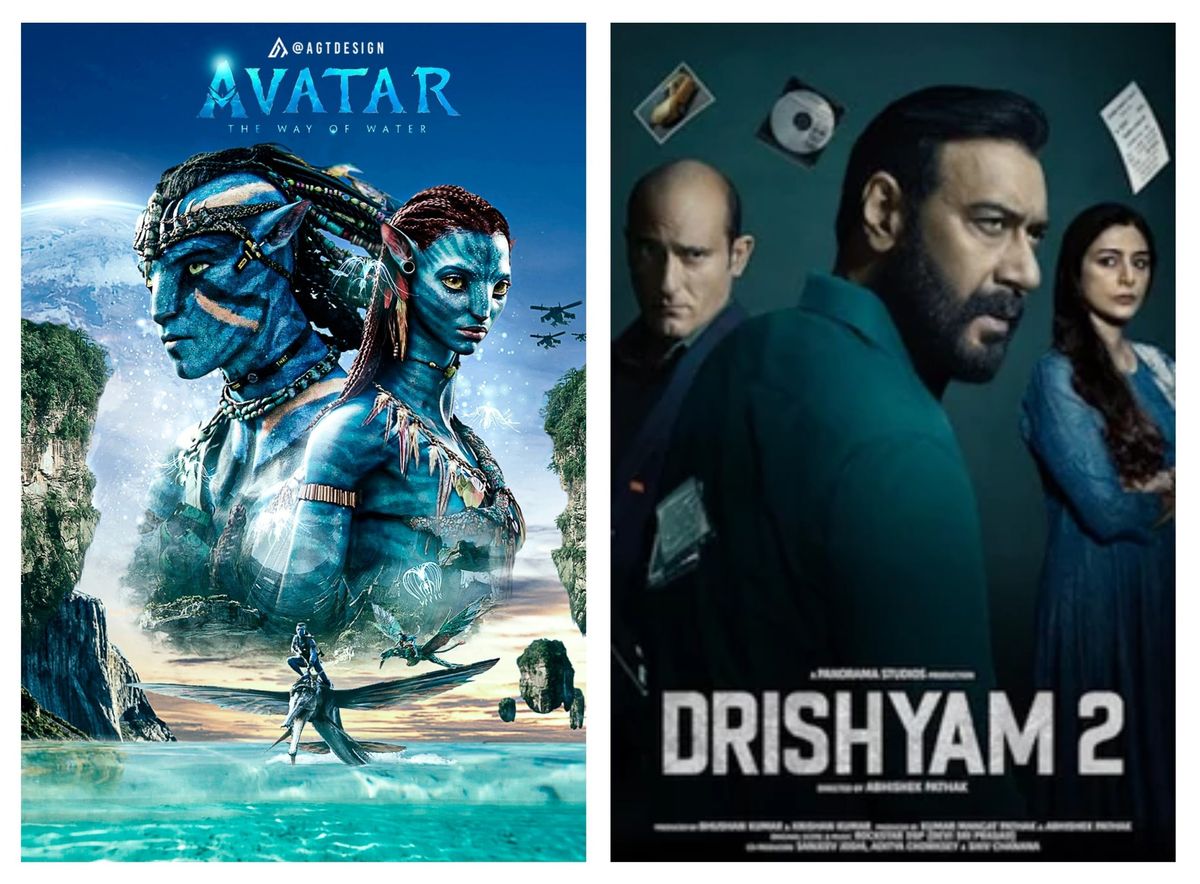 From Avatar 2 to Drishyam 2, top films in theatres that are setting box office on fire