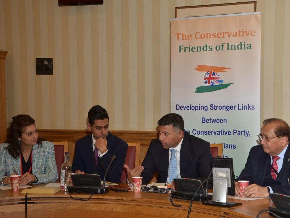 Indian high commissioner to UK discusses key India issues with Conservative MPs at CF India event