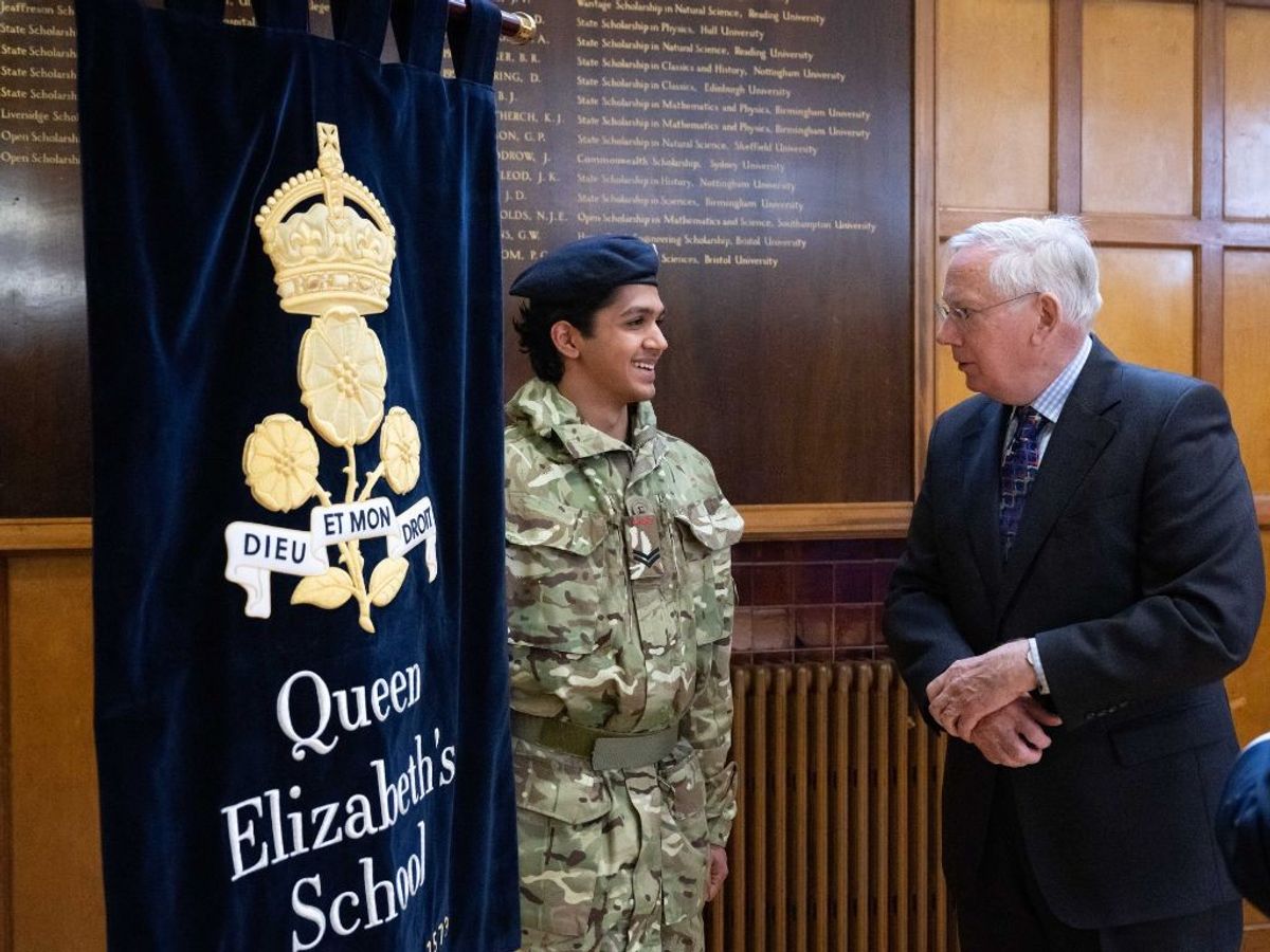 Duke of Gloucester pays visit to herald Queen Elizabeth’s School’s 450th anniversary