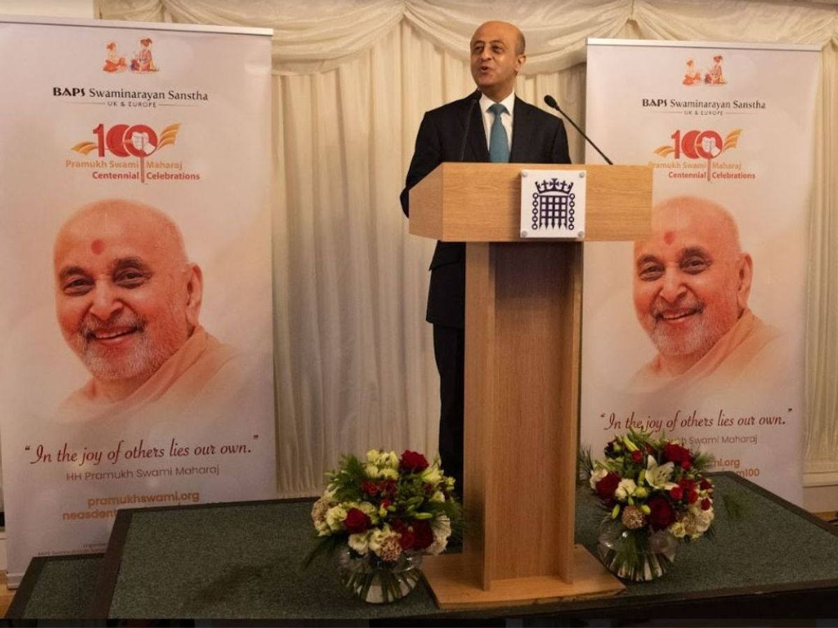 Tributes pour in as Pramukh Swami Maharaj’s centennial birth anniversary celebrated at UK parliament