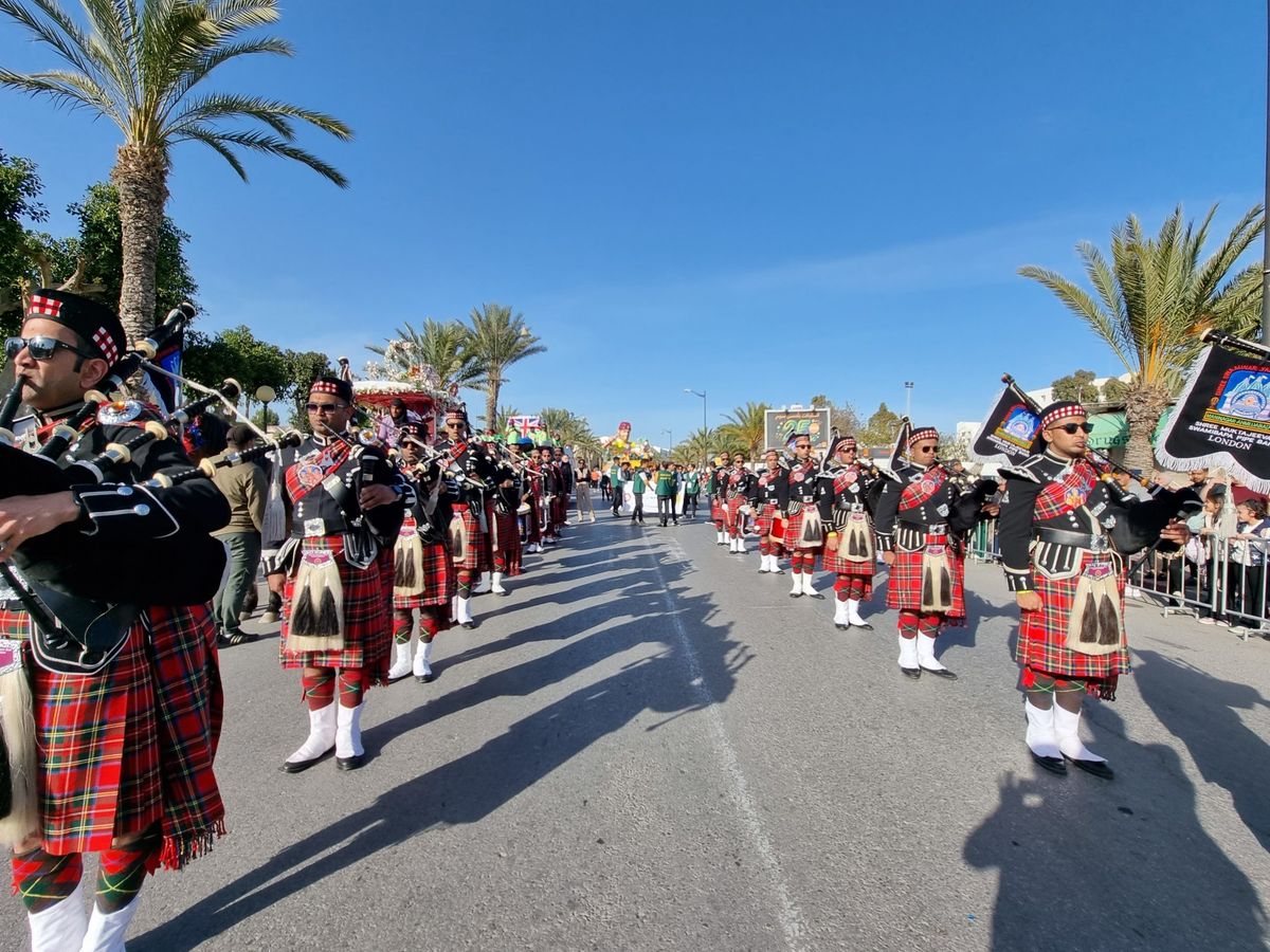 Yasmine Hammamet Carnival: Shree Muktajeevan Swamibapa Pipe Band impresses global audience