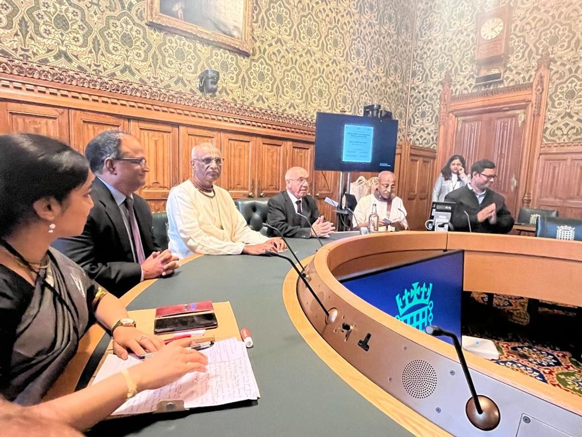 House of Commons commemorates contributions of ISKCON founder