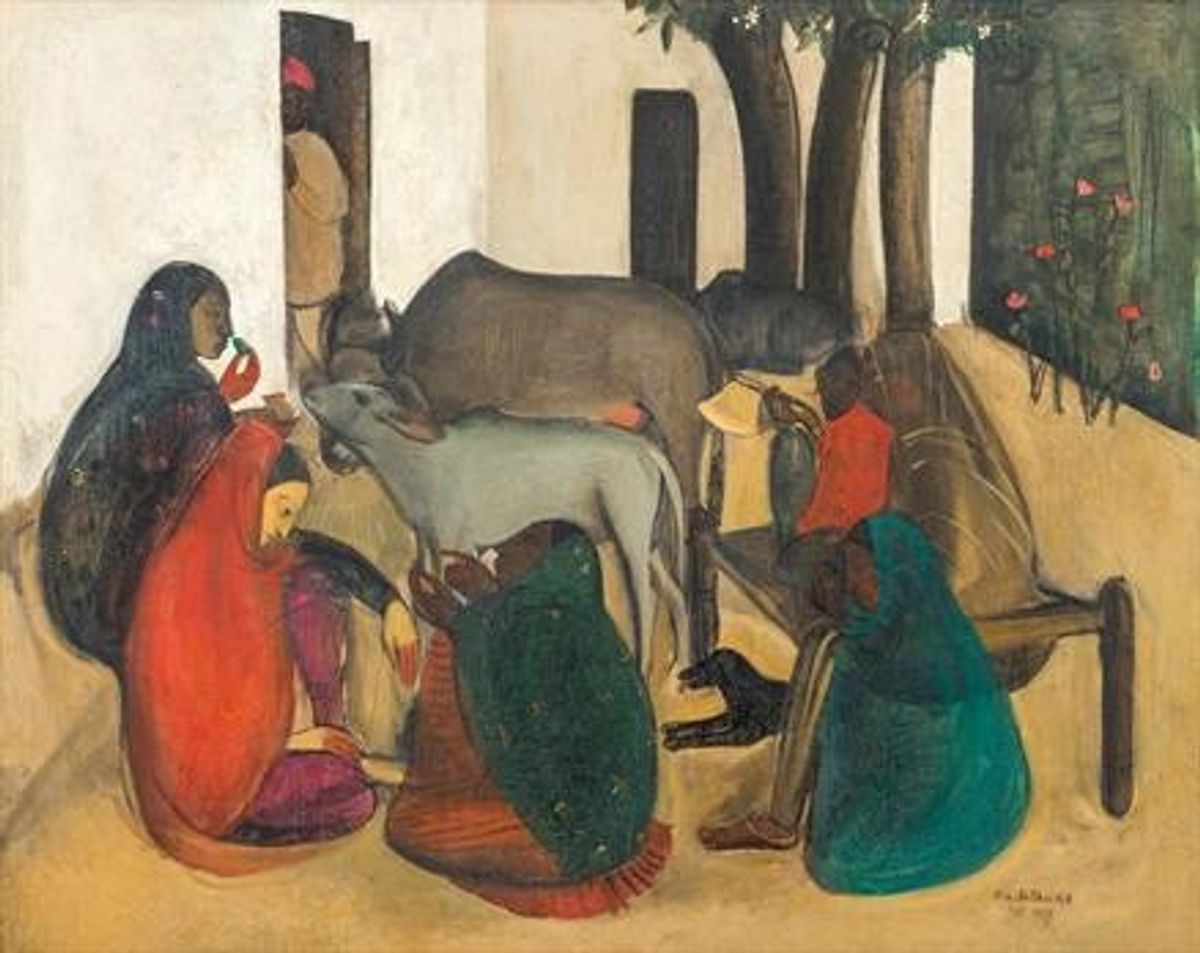 Sher-Gil’s Indian art ‘The Story Teller’ sets record
