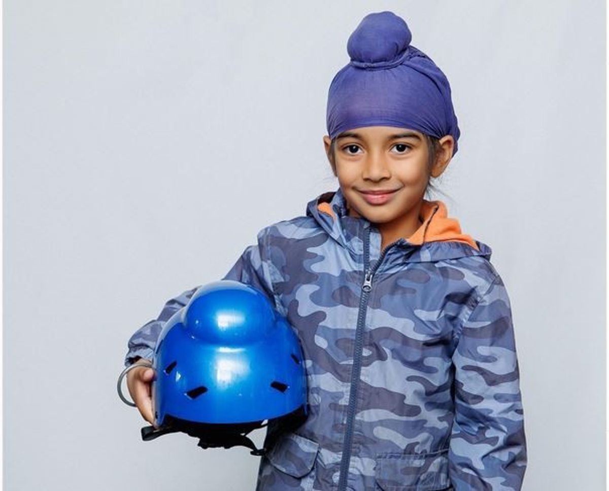 Canada: Sikh woman in Ontario creates turban-friendly helmet for her kids