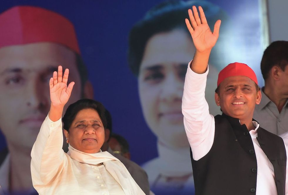SP move to contest 2022 UP polls with small parties shows its helplessness: Mayawati