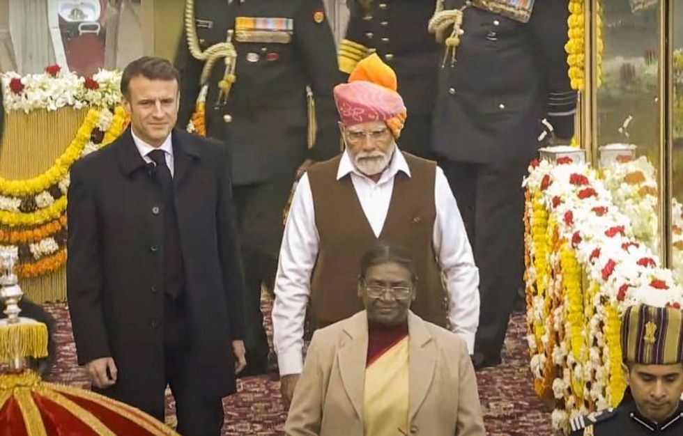 India fetes Macron at Republic Day celebrations to deepen France ties