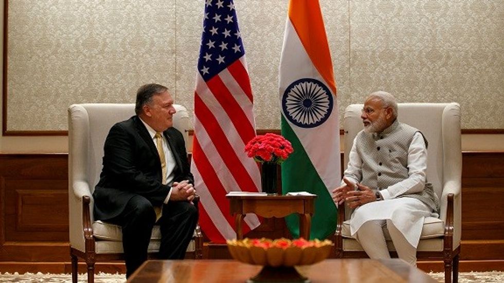 US Secretary Of State Pompeo Meets Indian Prime Minister