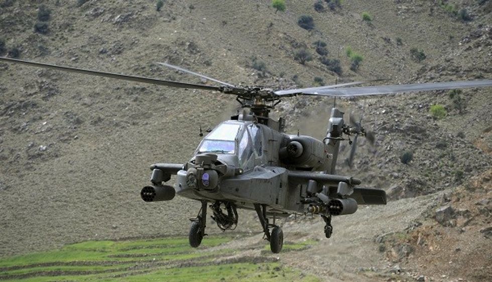 Indian Air Force Inducts Eight US Made Apache Helicopters
