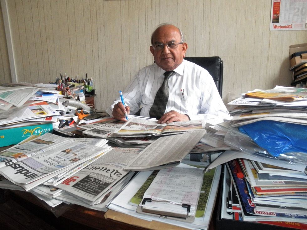 Portrait of Ramniklal Solanki as a newspaperman’s newspaperman