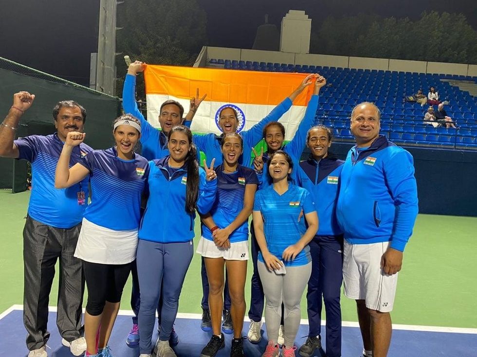 Indian Fed Cup team creates history