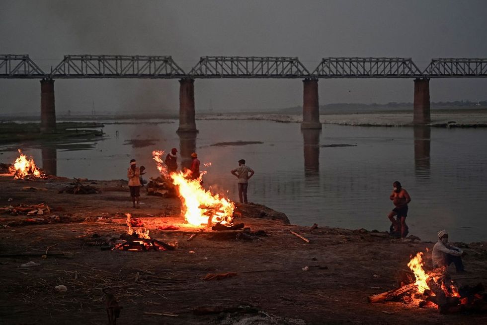 India installs net across Ganges to catch bodies of suspected Covid-19 victims