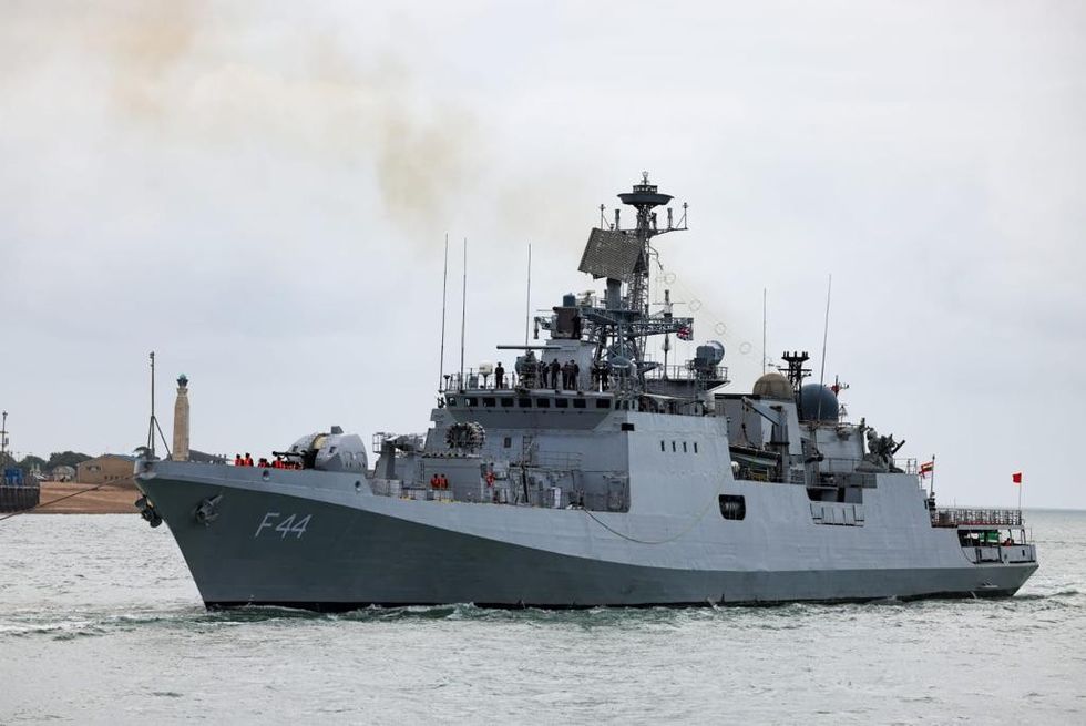 Indian warship INS Tabar arrives at UK harbour on goodwill visit
