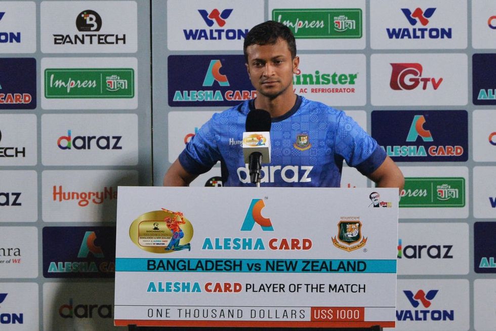 Shakib shines as Bangladesh thump Kiwis in 1st T20
