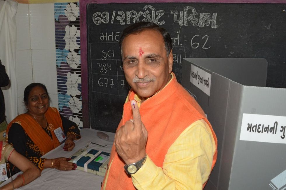 Vijay Rupani, chief minister of Modi's Gujarat, quits