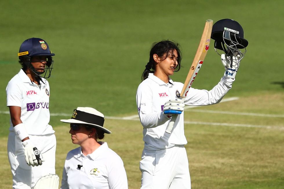 Smriti Mandhana slams maiden ton in pink-ball Test