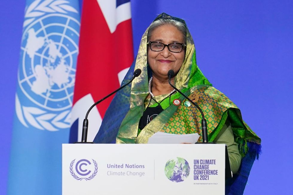 Bangladeshi PM urges major polluters to fulfil climate responsibility