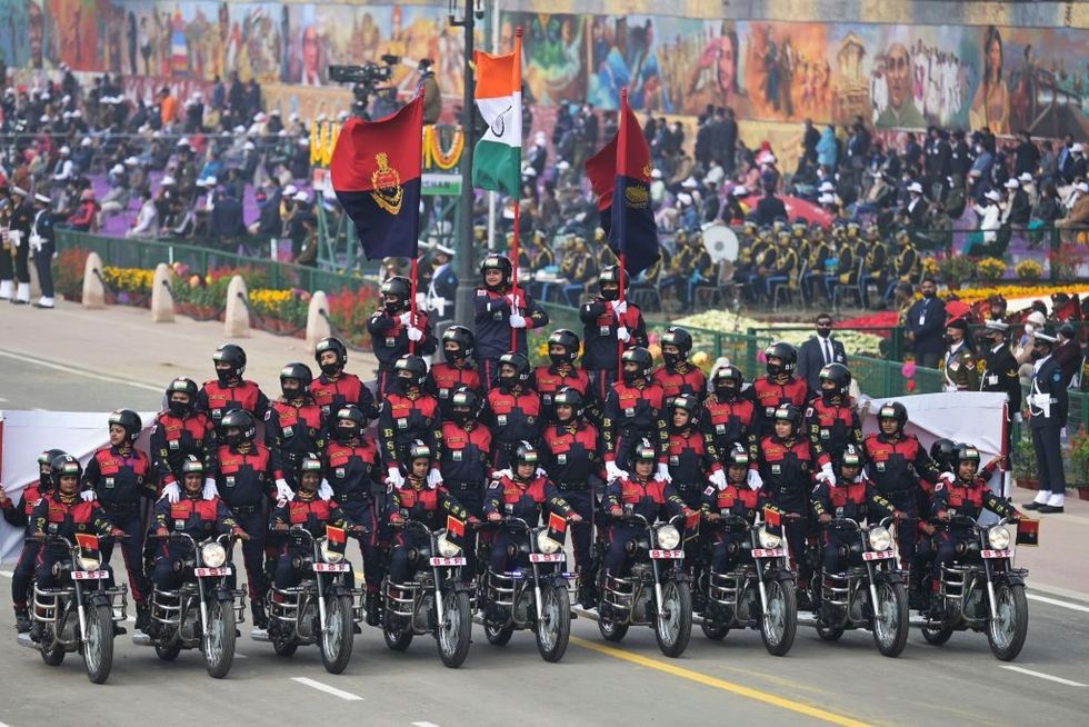 India showcases military might in Republic Day parade