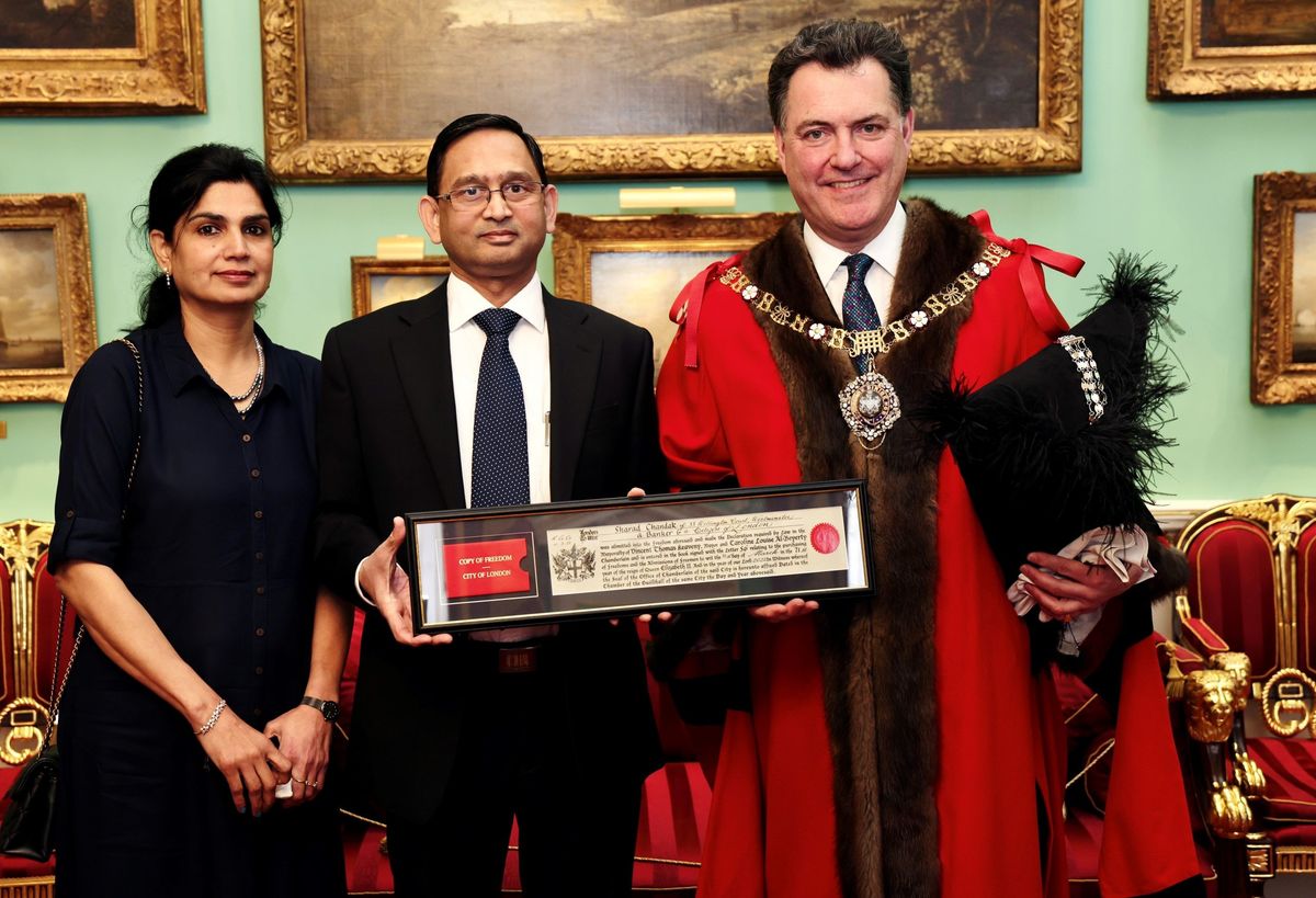 SBI UK chief awarded Freedom of the City of London