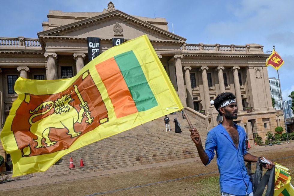 Bankrupt Sri Lanka sees three-way battle for new president