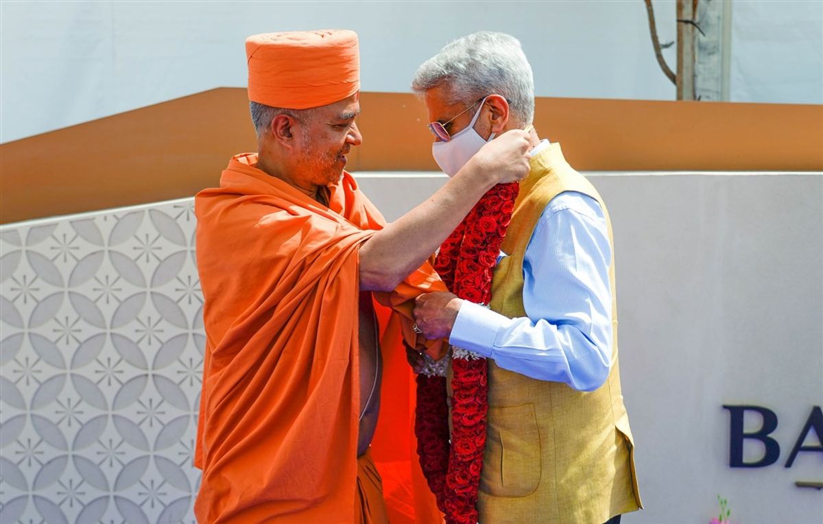 Dr S Jaishankar appreciates BAPS Hindu Mandir: ‘Symbol of peace, tolerance and harmony’