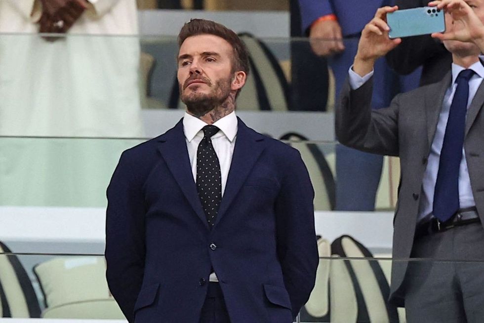 Former England footballer David Beckham queues through night to see queen's coffin
