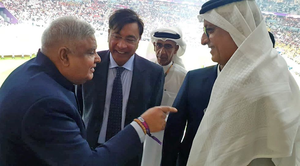 India's connection with Qatar FIFA World Cup: Vice president Dhankhar meets world leaders on event sidelines