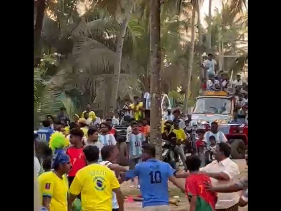 WATCH: In cricket-crazy India, Argentina & Brazil football fans clash