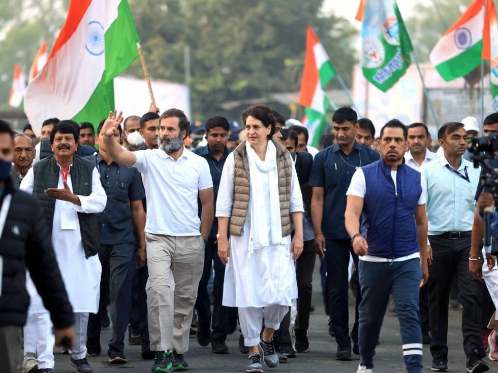 Rahul Gandhi's sister Priyanka Gandhi Vadra joins 'Bharat Jodo Yatra'