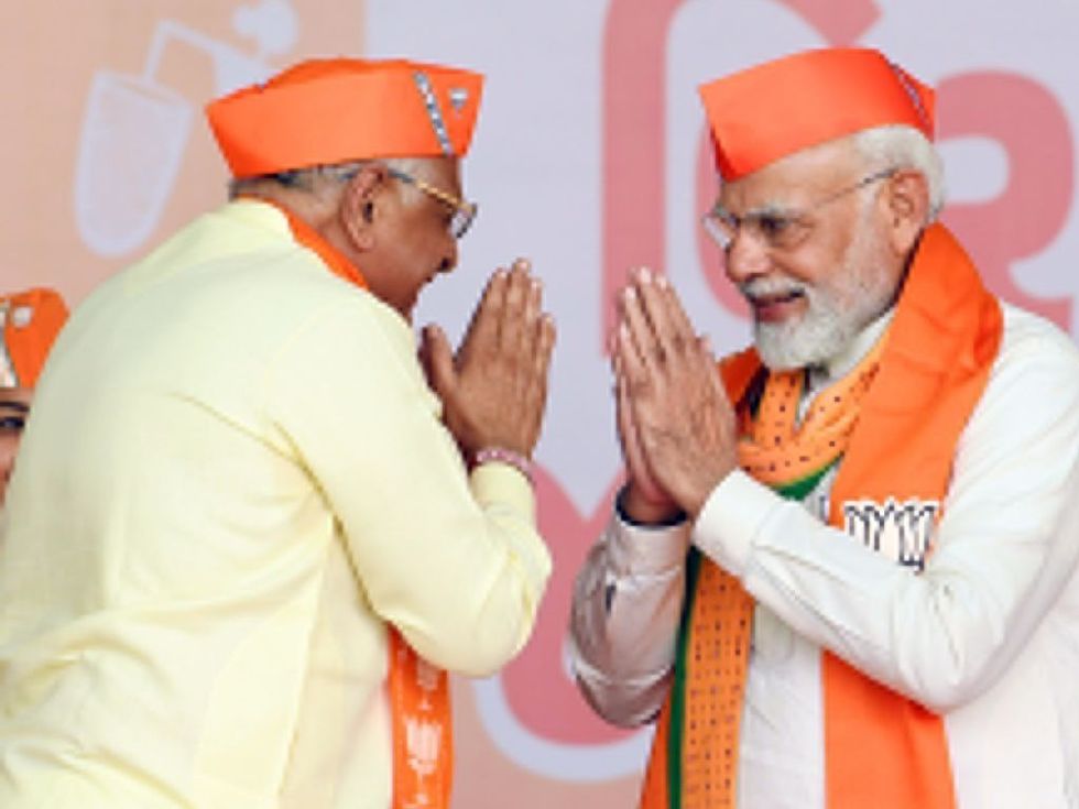 Gujarat CM credits Modi after BJP sweeps polls, says people voted for PM's leadership, dumped anti-national elements