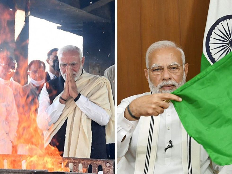 Modi was back to duty soon after his father's funeral in 1989, just as he did after mother Heeraben's demise