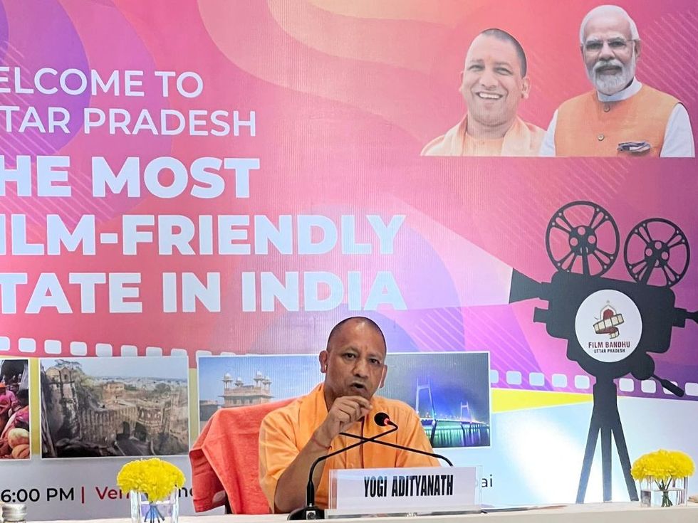 UP CM Adityanath says his state safe for investors, interacts with Bollywood members in Mumbai