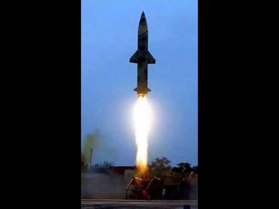 India successfully conducts Prithvi-II ballistic missile training launch