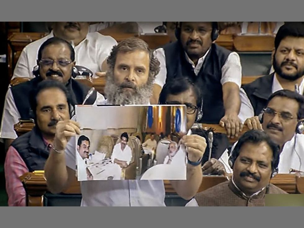 Back in parliament from Bharat Jodo Yatra, Rahul Gandhi questions Adani's 'surge' in Modi era