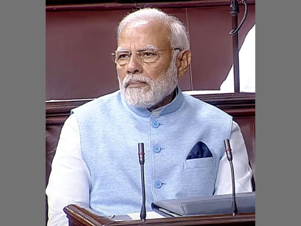 Message to sustainability: Modi wears jacket made from recycled plastic bottles in parliament