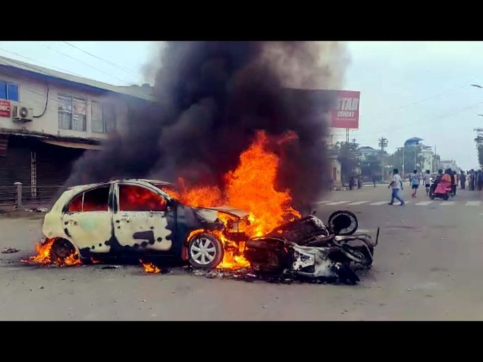 India's Manipur continues to burn over community reservation demand; 13 killed, former minister attacked