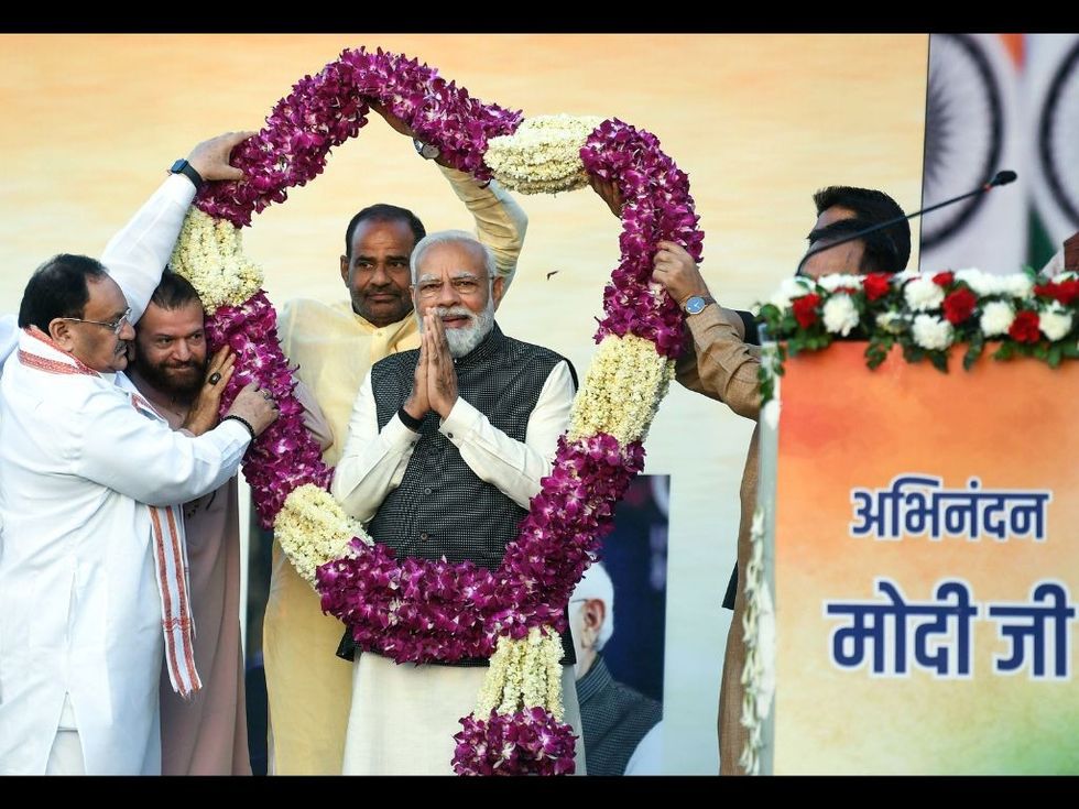 India witnessing all-round development under Modi, says PM's BJP as his government turns 9