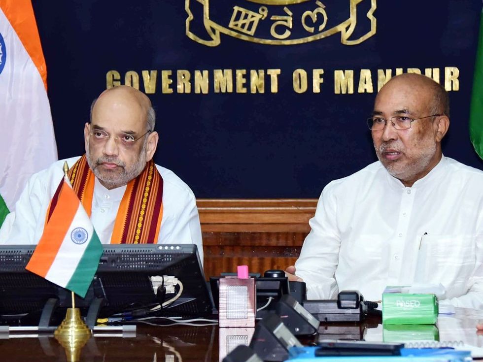 India home minister Amit Shah visits violence-torn Manipur, meets chief minister, top officials
