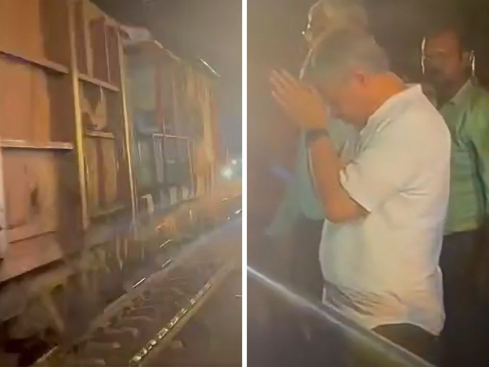WATCH: India railway minister Ashwini Vaishnaw prays as first train moves on restored tracks after deadly Odisha crash