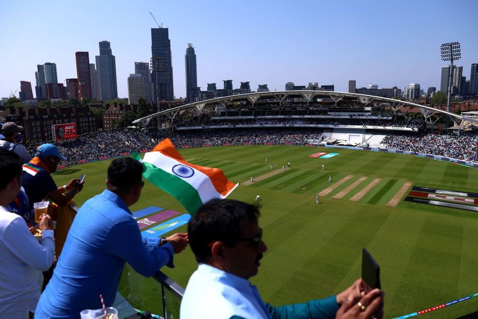 Social media split over fans displaying flag of Modi's BJP at India vs Australia WTC final at Oval