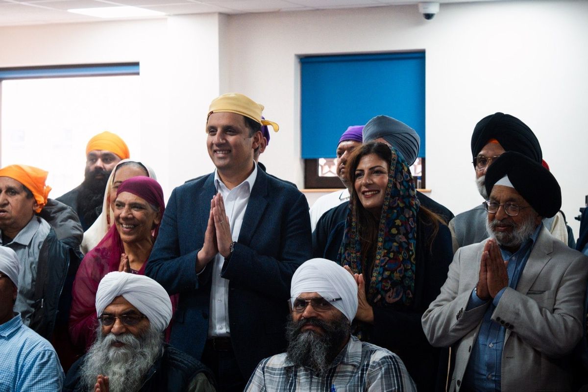 Anas Sarwar and Preet Kaur Gill discuss cost of remittance in Glasgow event