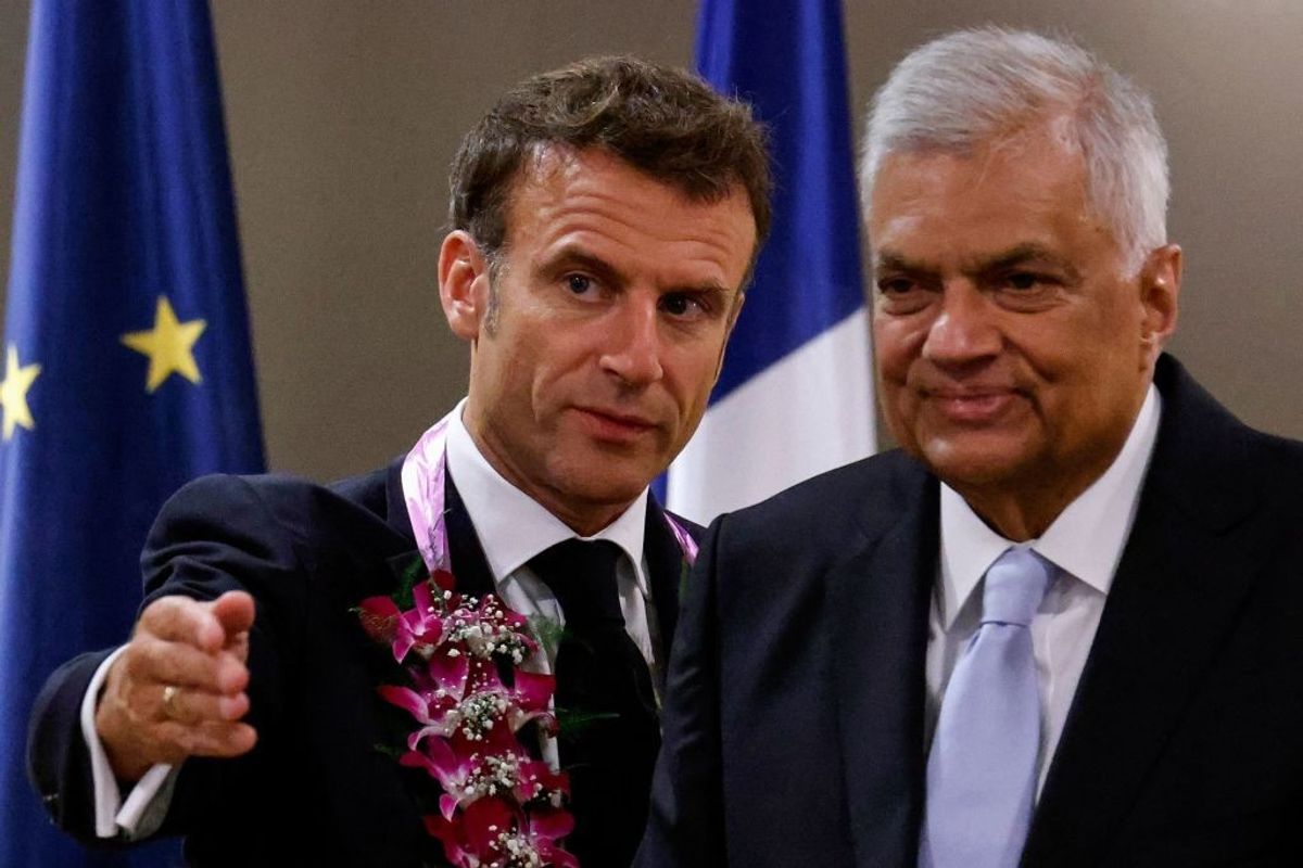 Macron makes ‘historic’ stop in Sri Lanka