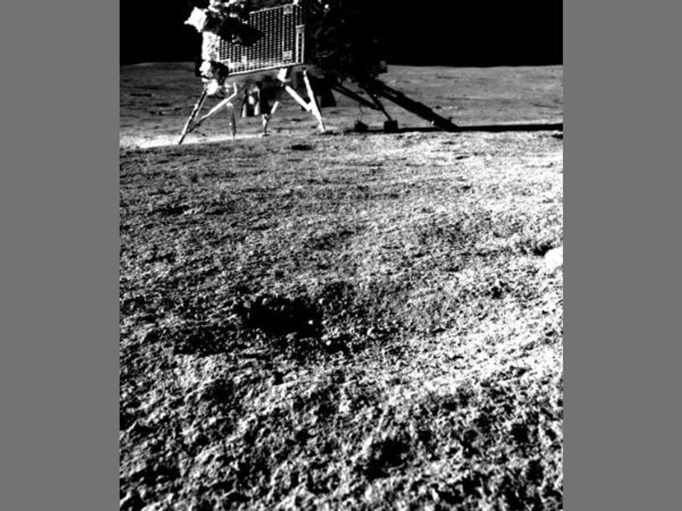 Chandrayaan-3 rover Pragyan sends image of lander Vikram: 'Smile please!'