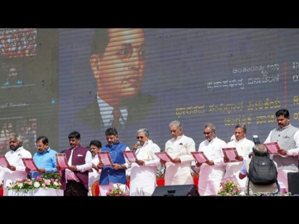 On 'International Democracy Day', Karnataka holds preamble-reading event attended by millions